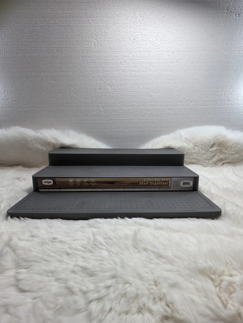 edge 3-Tier Organizer Shelves - Charcoal Gray
